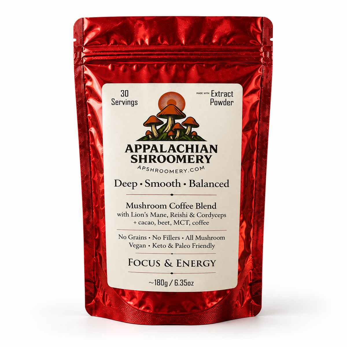 Decaf Craft Mushroom Coffee Focus & Energy