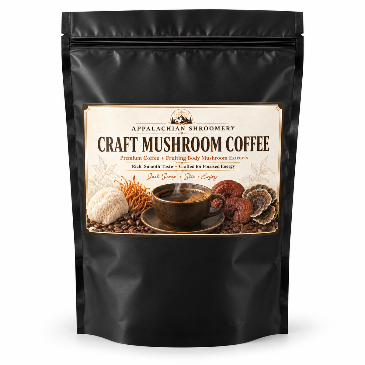 Craft Mushroom Coffee – 2 lb Bag | 150 Servings