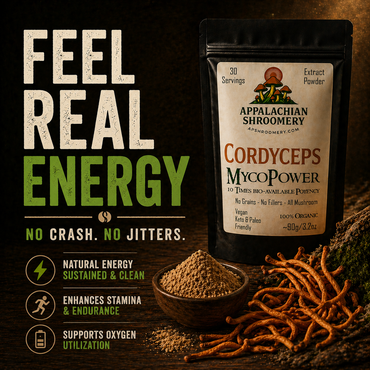 Cordyceps Extract Powder for Energy & Endurance