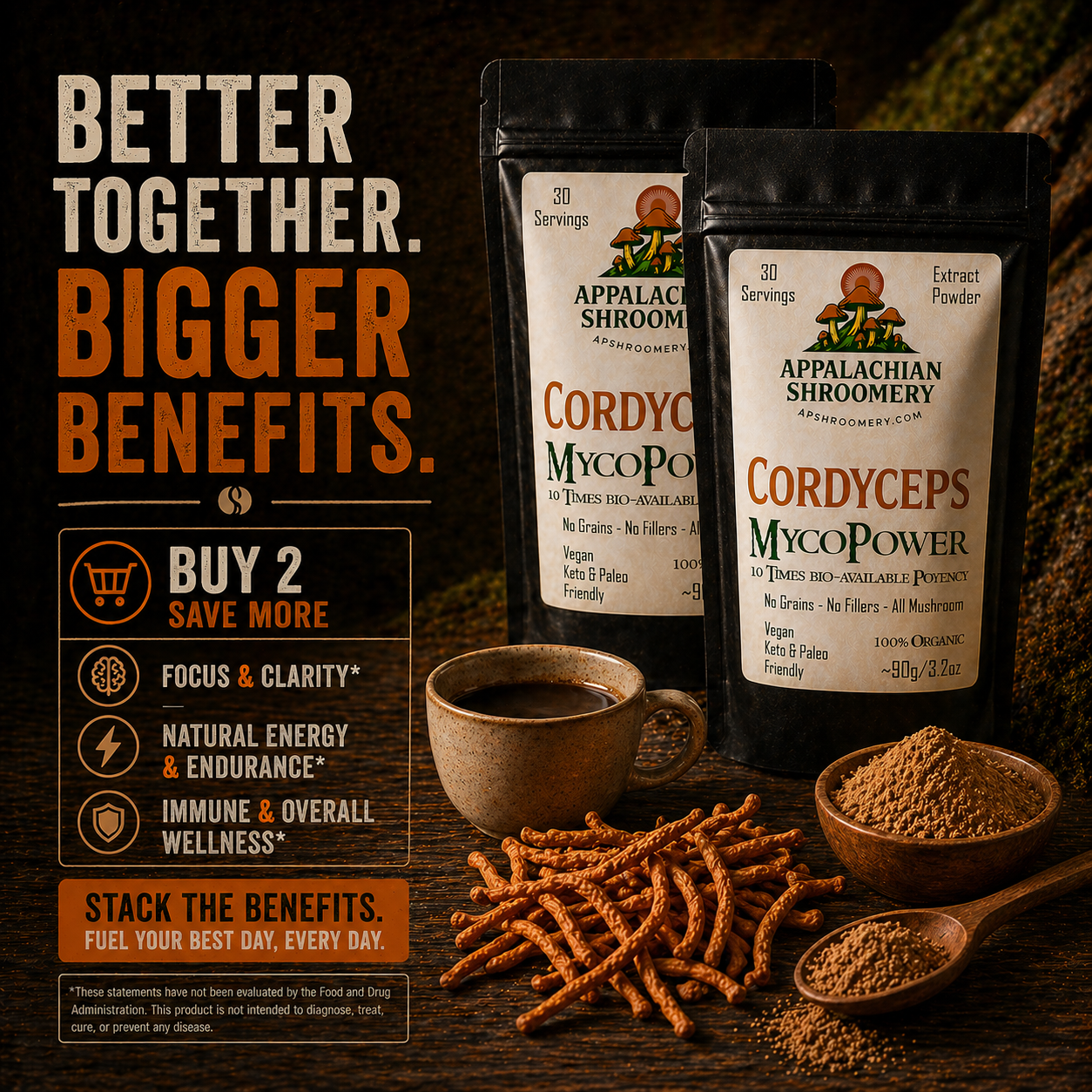 Cordyceps Extract Powder for Energy & Endurance