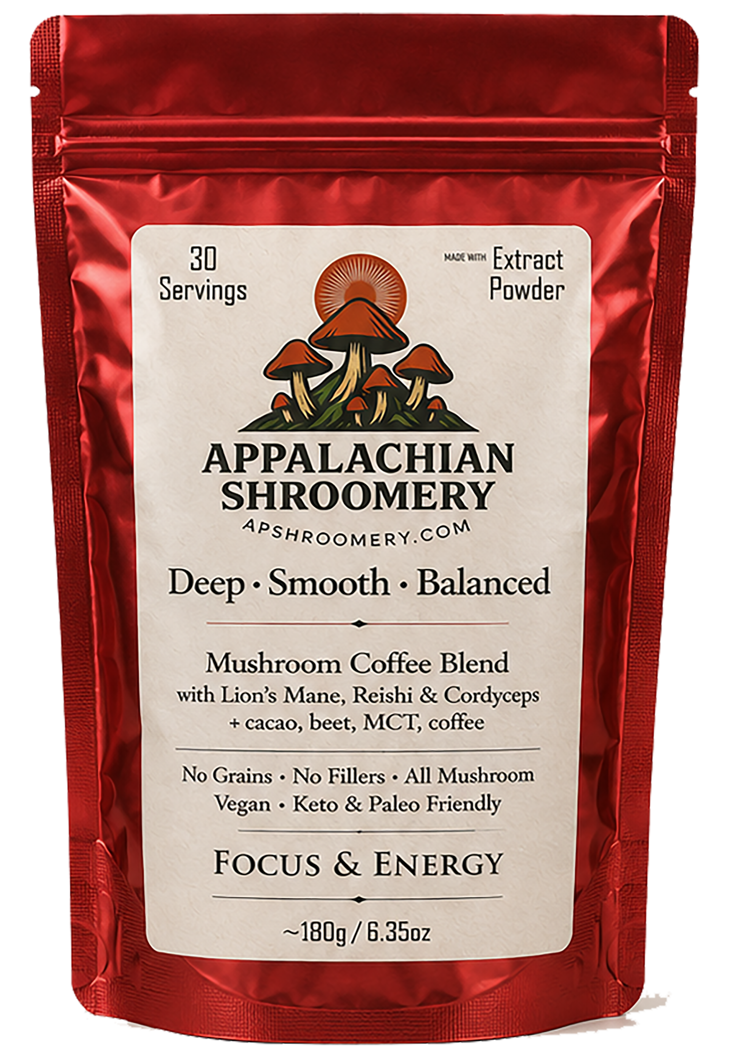 Decaf Craft Mushroom Coffee Focus & Energy