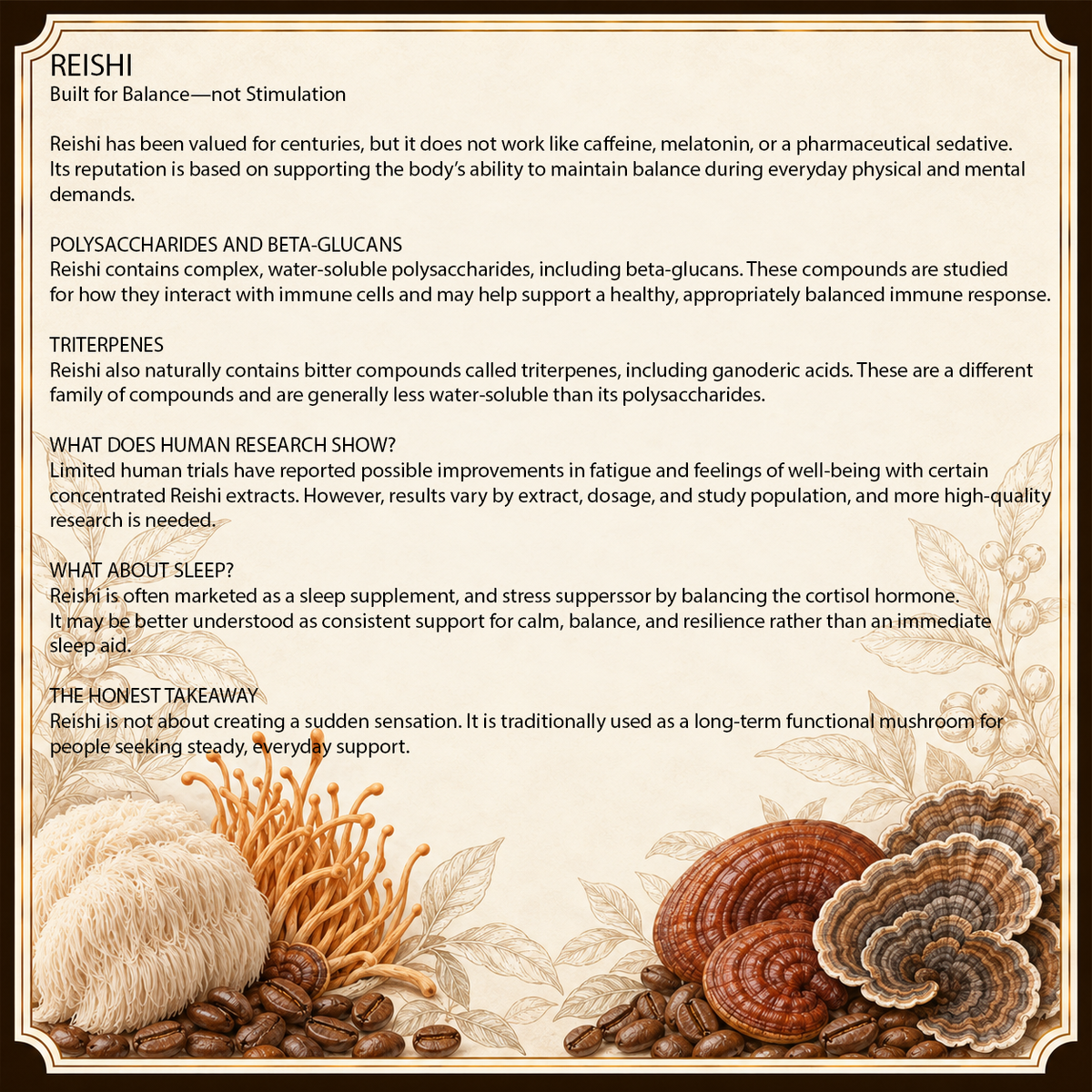 Reishi Extract Powder for Stress & Sleep