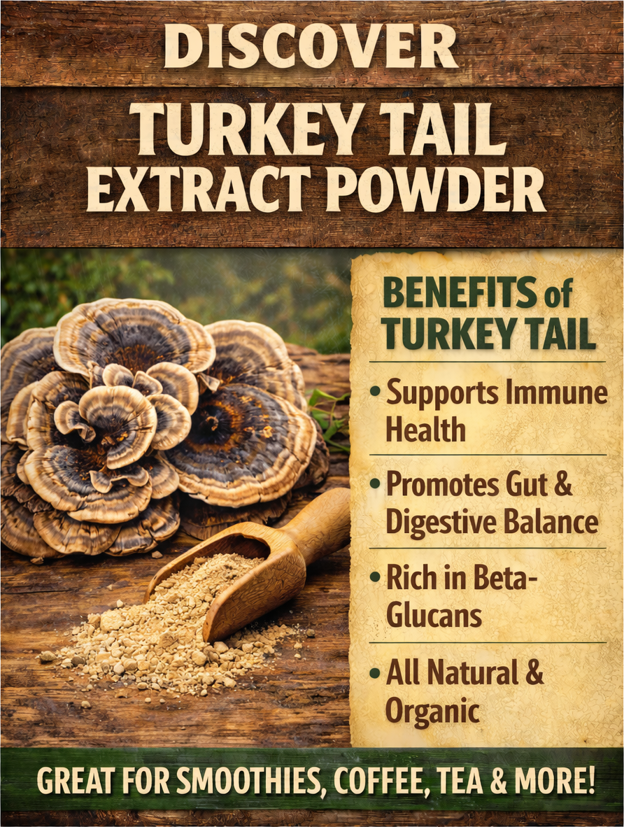 Turkey Tail Extract Powder for Immune Support